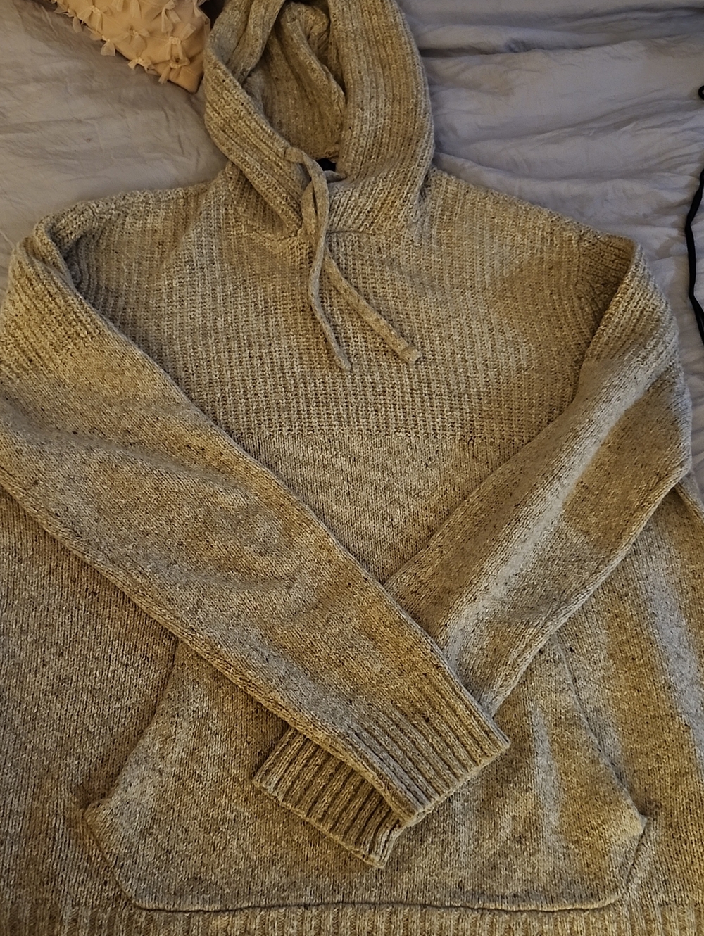 American Eagle Outfitters Men's Crewneck Hoodie Sweater in Grey
